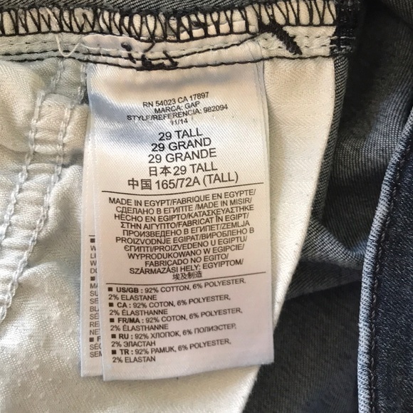 GAP Med/Dark Wash Legging Jeans - Picture 6 of 7